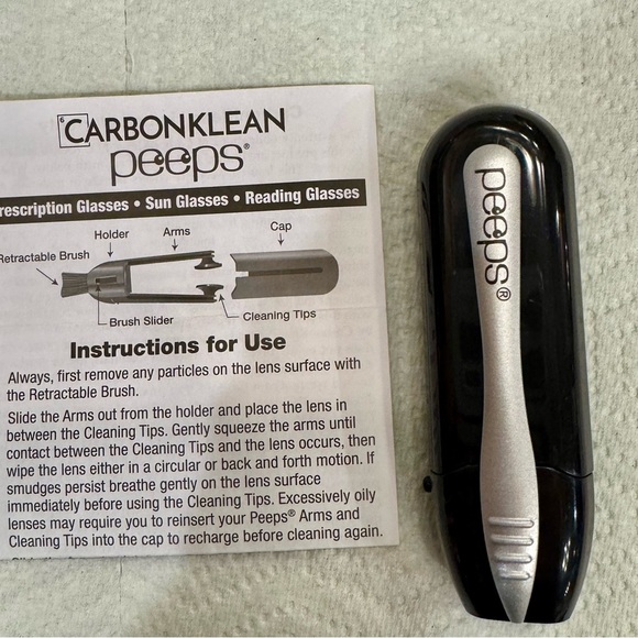 CarbonKlean Lens Cleaner in Black and Silver. One item - Picture 1 of 5